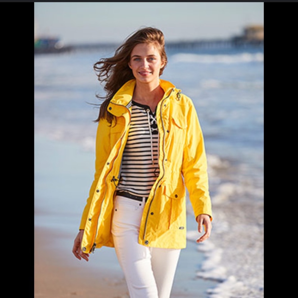 Land Ends Yellow Rain Coat